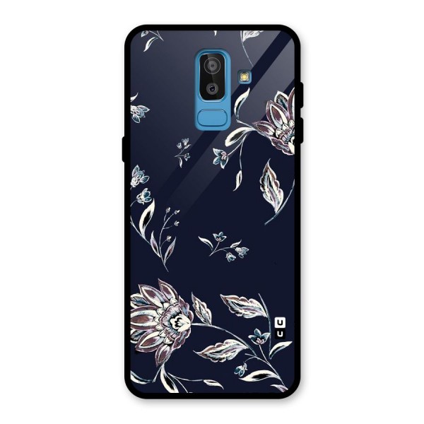 Dark Petals Glass Back Case for Galaxy J8