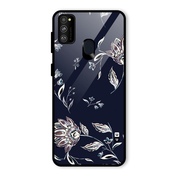 Dark Petals Glass Back Case for Galaxy M21