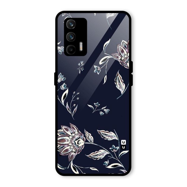 Dark Petals Glass Back Case for Realme X7 Max