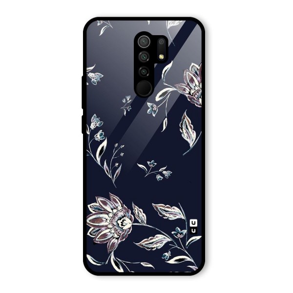 Dark Petals Glass Back Case for Redmi 9 Prime