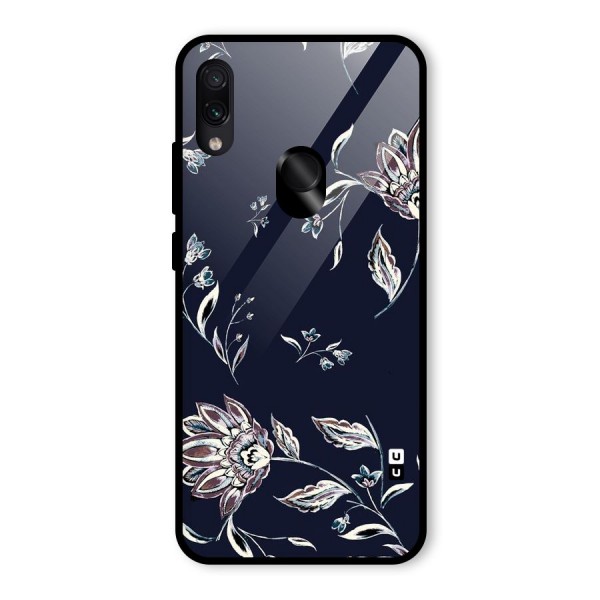 Dark Petals Glass Back Case for Redmi Note 7