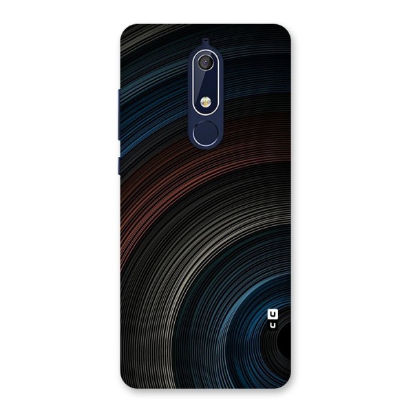 Dark Shade Swirls Back Case for Nokia 5.1