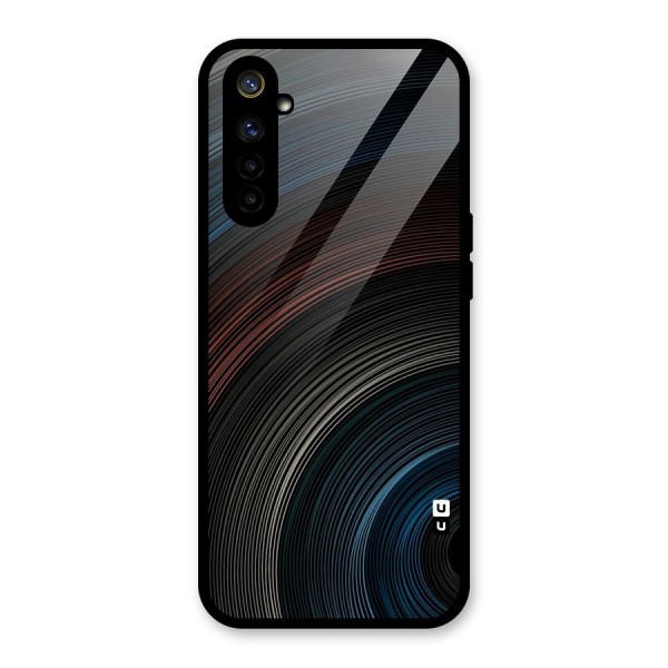 Dark Shade Swirls Glass Back Case for Realme 6i