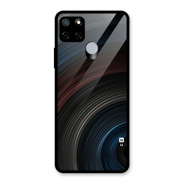 Dark Shade Swirls Glass Back Case for Realme C12