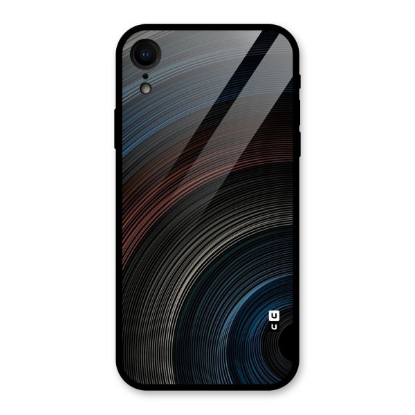 Dark Shade Swirls Glass Back Case for XR