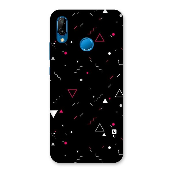 Dark Shapes Design Back Case for Huawei P20 Lite