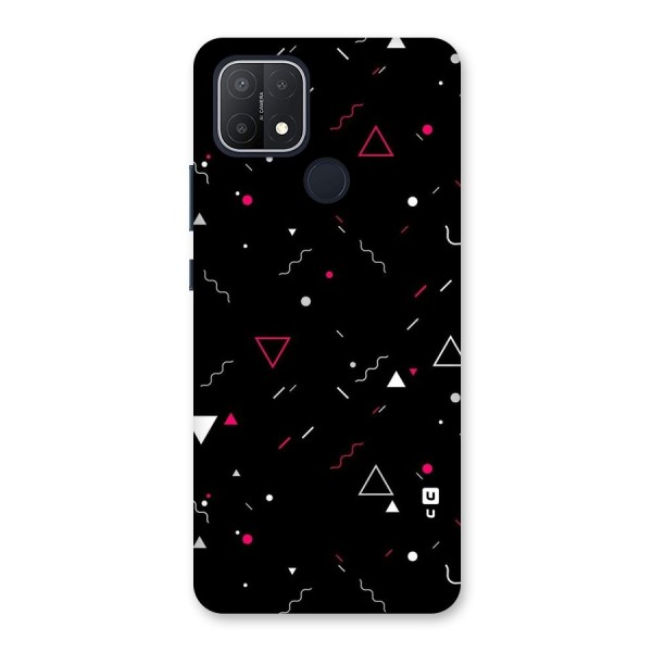 Dark Shapes Design Back Case for Oppo A15s