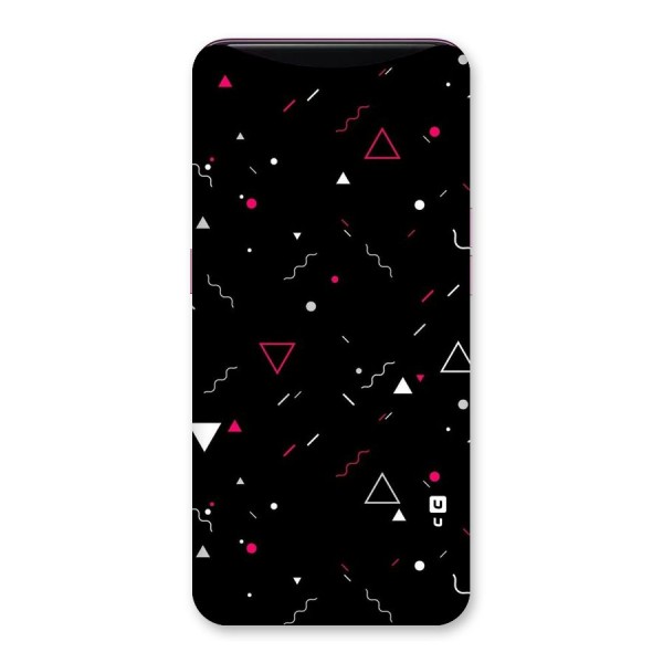 Dark Shapes Design Back Case for Oppo Find X