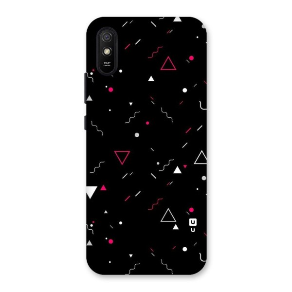 Dark Shapes Design Back Case for Redmi 9i