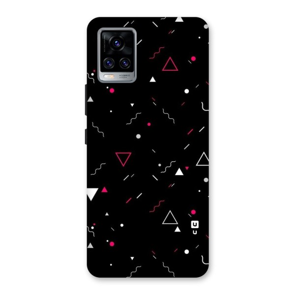 Dark Shapes Design Back Case for Vivo V20 Pro