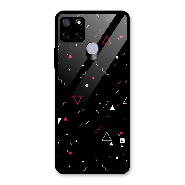 Dark Shapes Design Glass Back Case for Realme C12