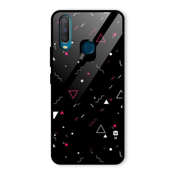 Dark Shapes Design Glass Back Case for Vivo U10