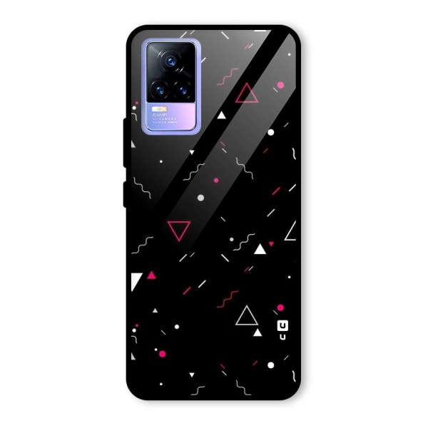 Dark Shapes Design Glass Back Case for Vivo Y73