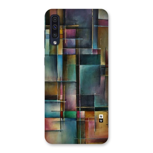 Dark Square Shapes Back Case for Galaxy A50