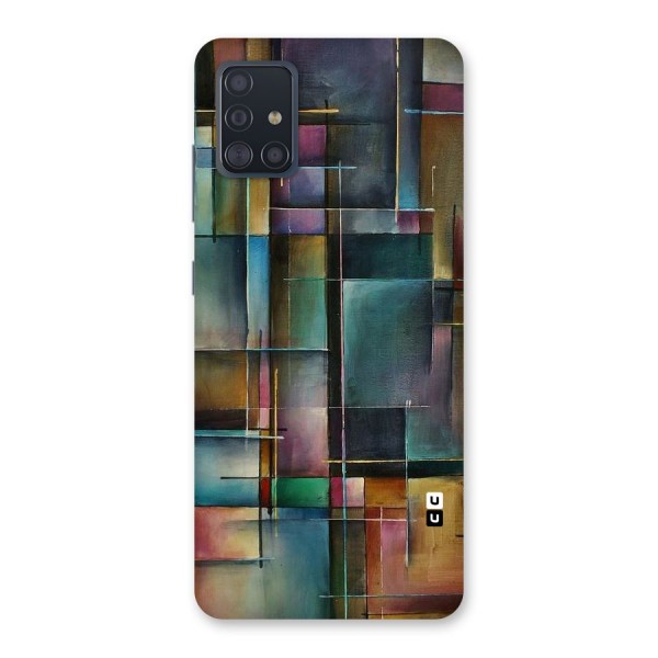 Dark Square Shapes Back Case for Galaxy A51