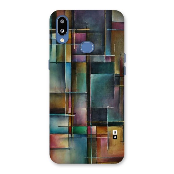 Dark Square Shapes Back Case for Galaxy M01s