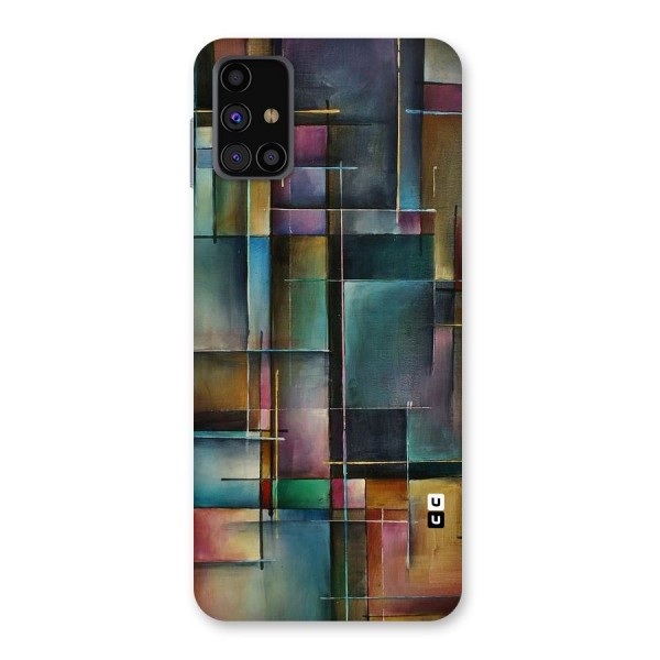 Dark Square Shapes Back Case for Galaxy M31s