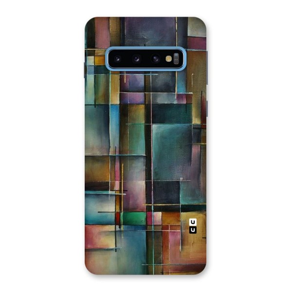 Dark Square Shapes Back Case for Galaxy S10