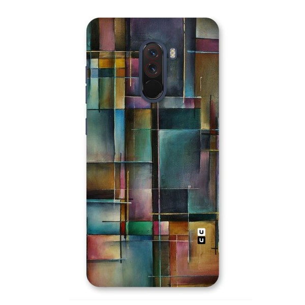 Dark Square Shapes Back Case for Poco F1