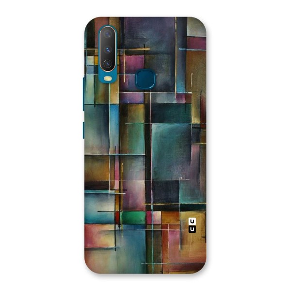 Dark Square Shapes Back Case for Vivo Y12