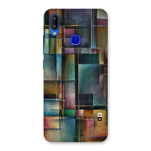 Dark Square Shapes Back Case for Vivo Y91