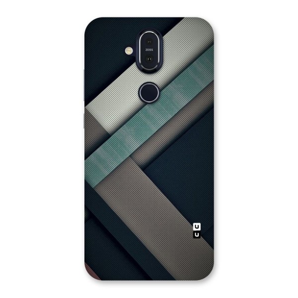 Dark Stripes Back Case for Nokia 8.1