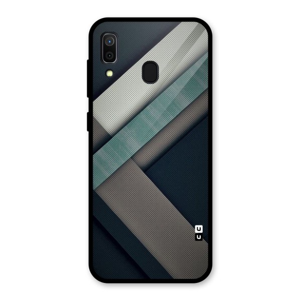 Dark Stripes Glass Back Case for Galaxy A30