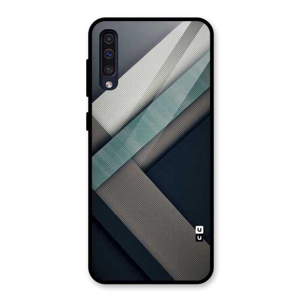 Dark Stripes Glass Back Case for Galaxy A50s