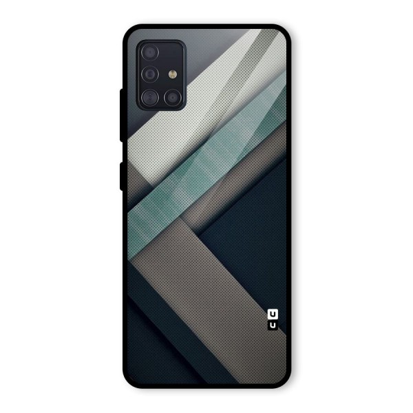 Dark Stripes Glass Back Case for Galaxy A51