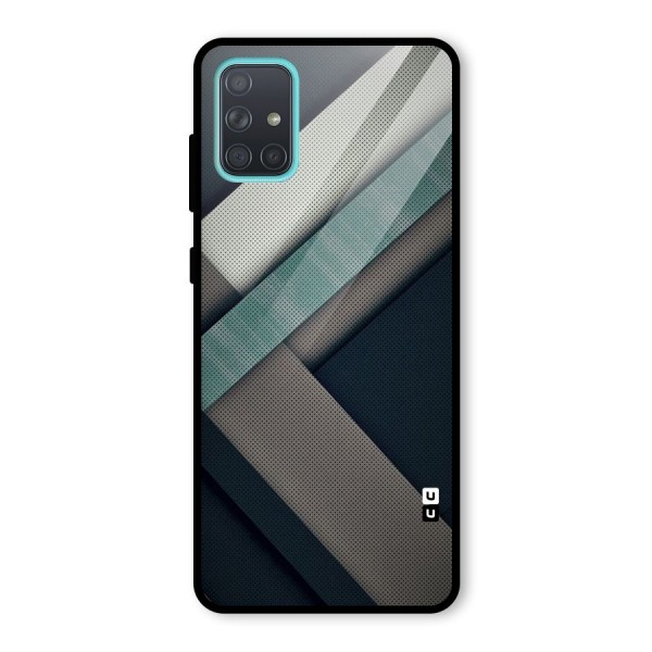 Dark Stripes Glass Back Case for Galaxy A71