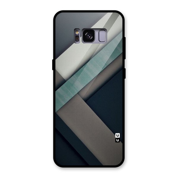 Dark Stripes Glass Back Case for Galaxy S8