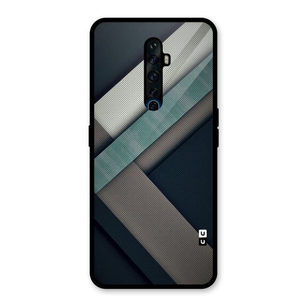 Dark Stripes Glass Back Case for Oppo Reno2 Z