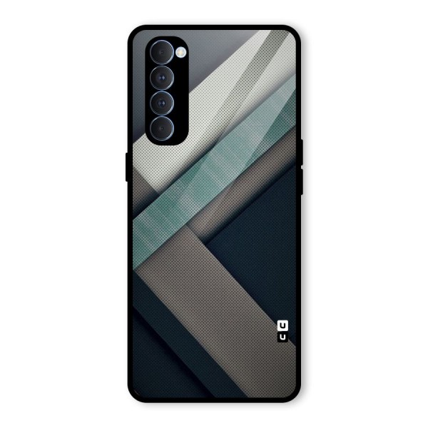 Dark Stripes Glass Back Case for Oppo Reno4 Pro