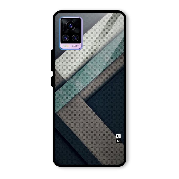 Dark Stripes Glass Back Case for Vivo V20 Pro