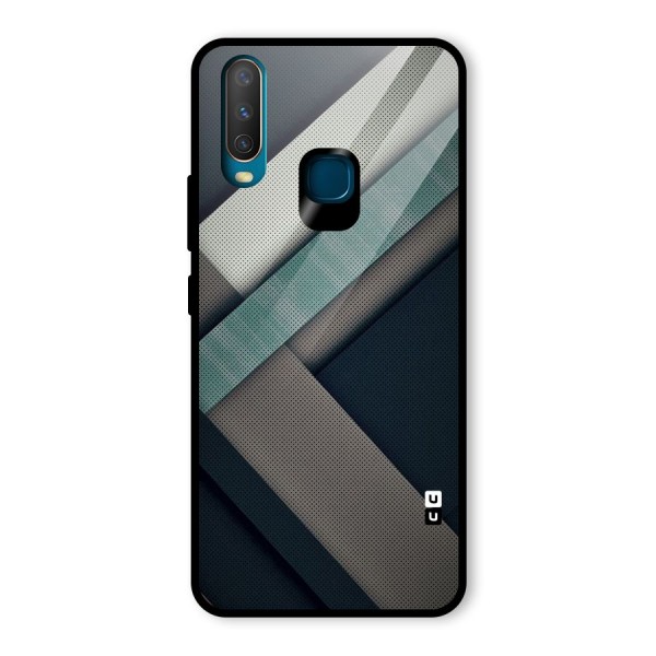 Dark Stripes Glass Back Case for Vivo Y15