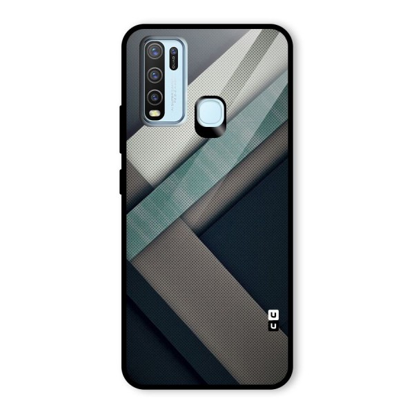 Dark Stripes Glass Back Case for Vivo Y30