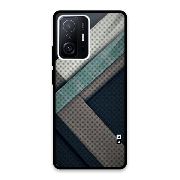 Dark Stripes Glass Back Case for Xiaomi 11T Pro