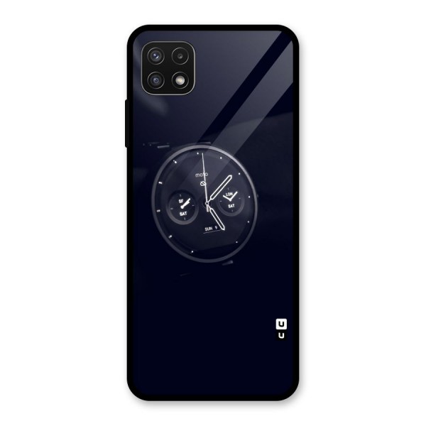 Dark Watch Glass Back Case for Galaxy A22 5G