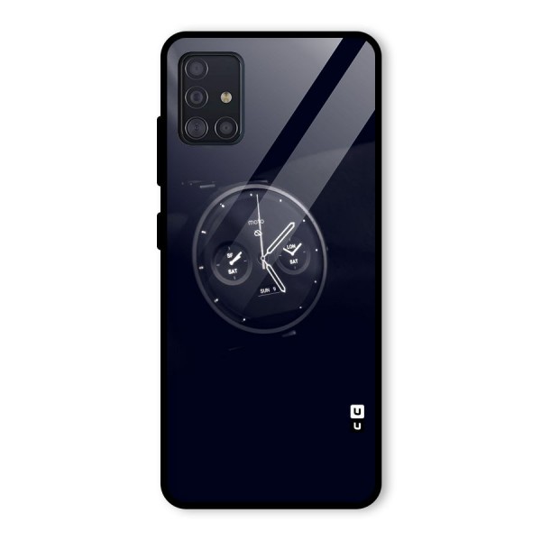 Dark Watch Glass Back Case for Galaxy A51