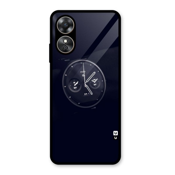 Dark Watch Glass Back Case for Oppo A17