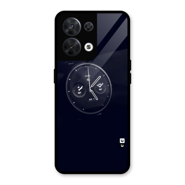 Dark Watch Glass Back Case for Oppo Reno8 5G