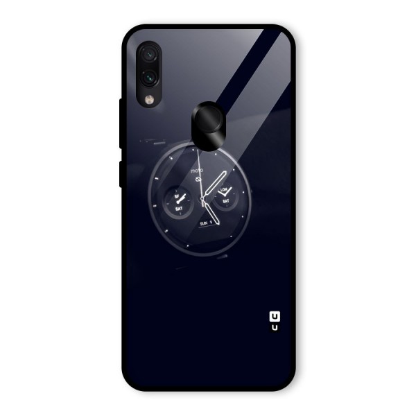 Dark Watch Glass Back Case for Redmi Note 7