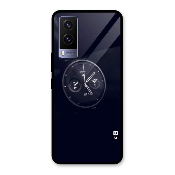 Dark Watch Glass Back Case for Vivo V21e 5G