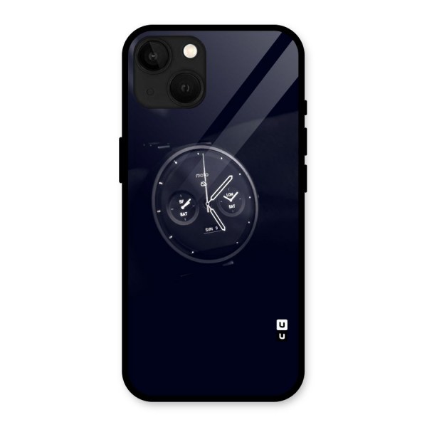 Dark Watch Glass Back Case for iPhone 13