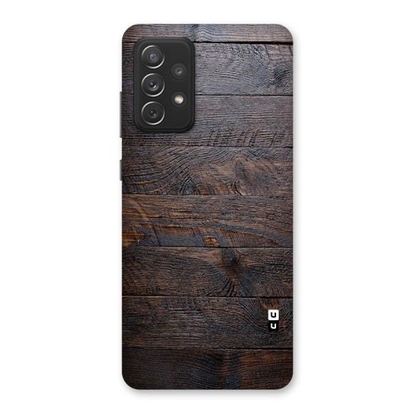 Dark Wood Printed Back Case for Galaxy A72