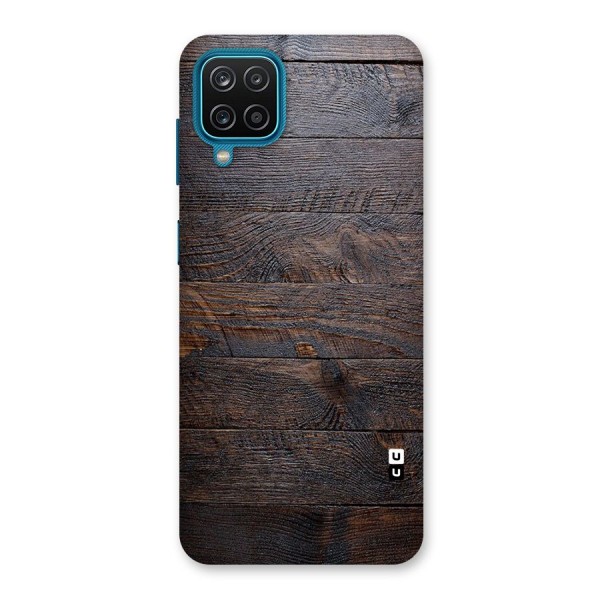 Dark Wood Printed Back Case for Galaxy F12