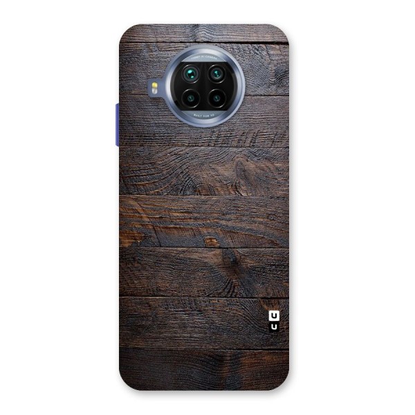 Dark Wood Printed Back Case for Mi 10i