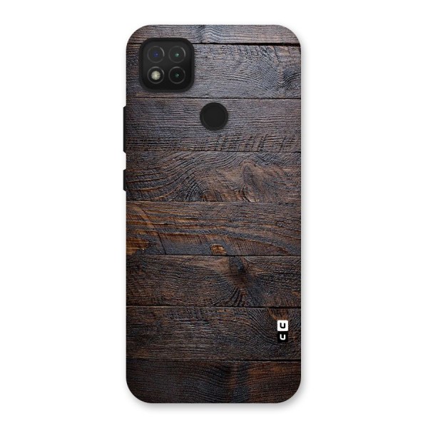 Dark Wood Printed Back Case for Redmi 9C