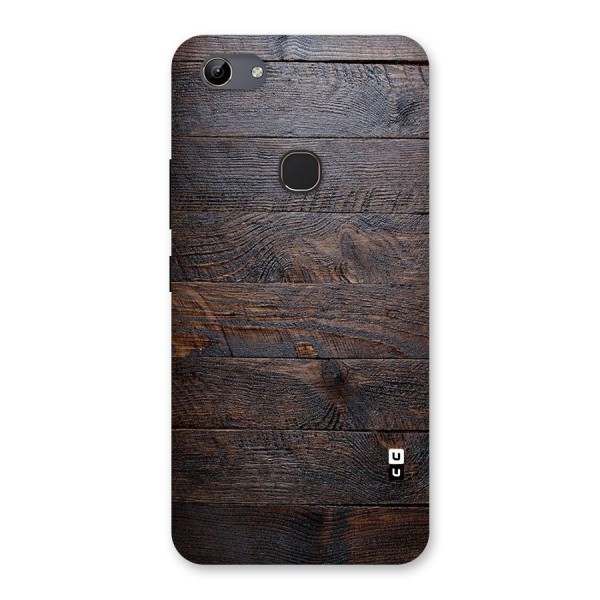 Dark Wood Printed Back Case for Vivo Y81