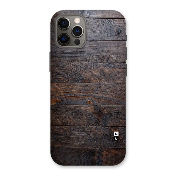 Dark Wood Printed Back Case for iPhone 12 Pro